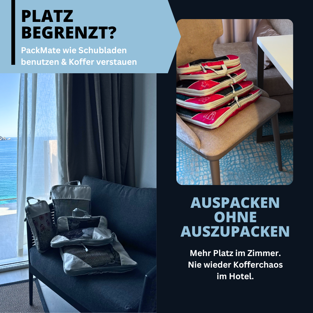 PackMate - Die komprimierbare Tasche