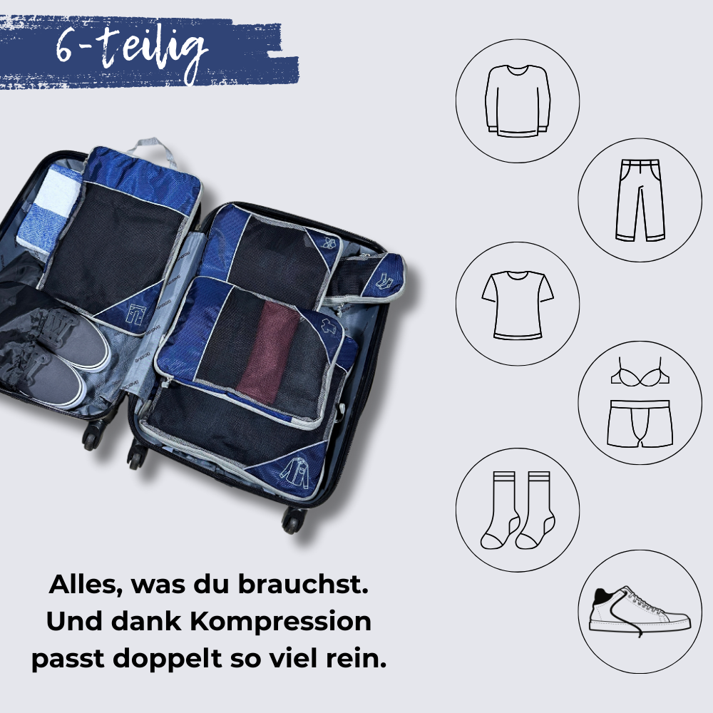 PackMate - Die komprimierbare Tasche